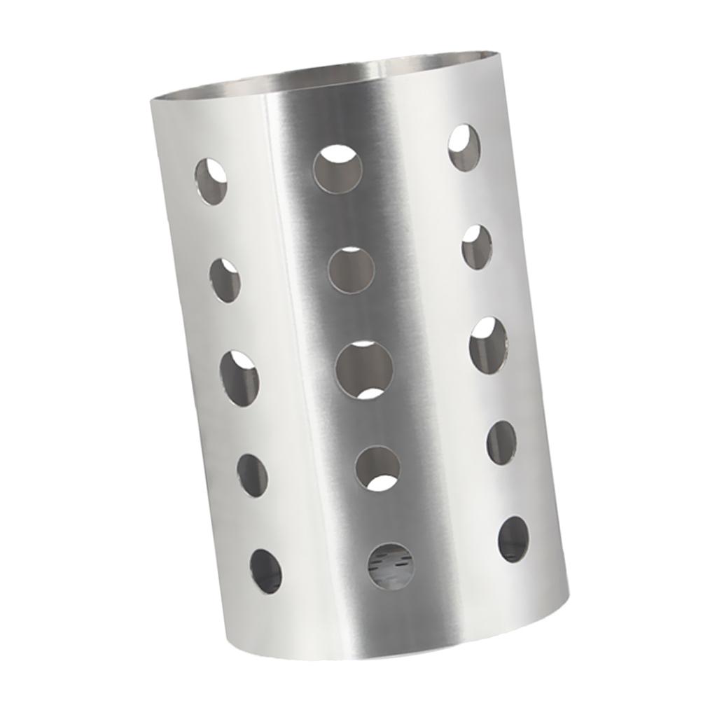 Kitchen Chopsticks Holder Spoon Fork Box Tableware Home Organizer Silver