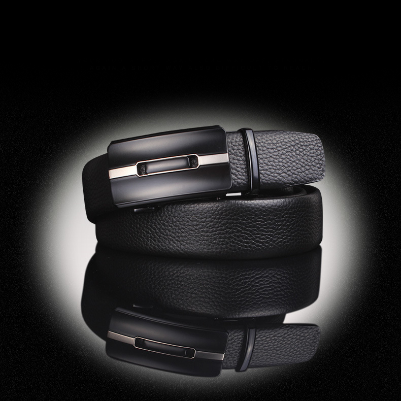 Thắt lưng da nam khóa tự động cao cấp, dây nịt da bò 2 lớp TL99