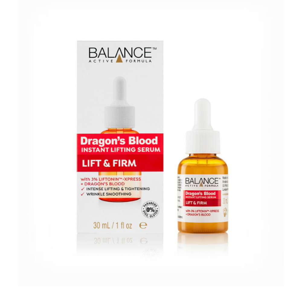 Combo Serum Tinh Chất Cây Máu Rồng Balance Dragon’s Blood Instant Lifting Nâng Cơ, Phục Hồi Da 30ml + kem mắt Tinh Chất Cây Máu Rồng Balance Dragon’s Blood eye 15ml, hàng chính hãng