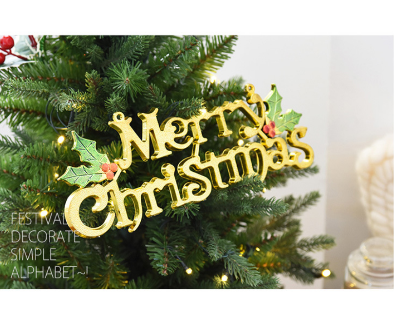 Phụ kiện trang trí noel CHỮ MERRY CHRISMAS MẪU A8