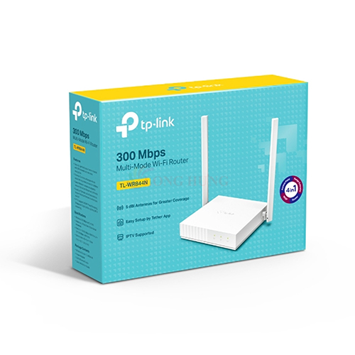 Thiết bị định tuyến mạng không dây TP-Link Router Wifi 4 300Mbps Multi-Mode TL-WR844N - Hàng chính hãng