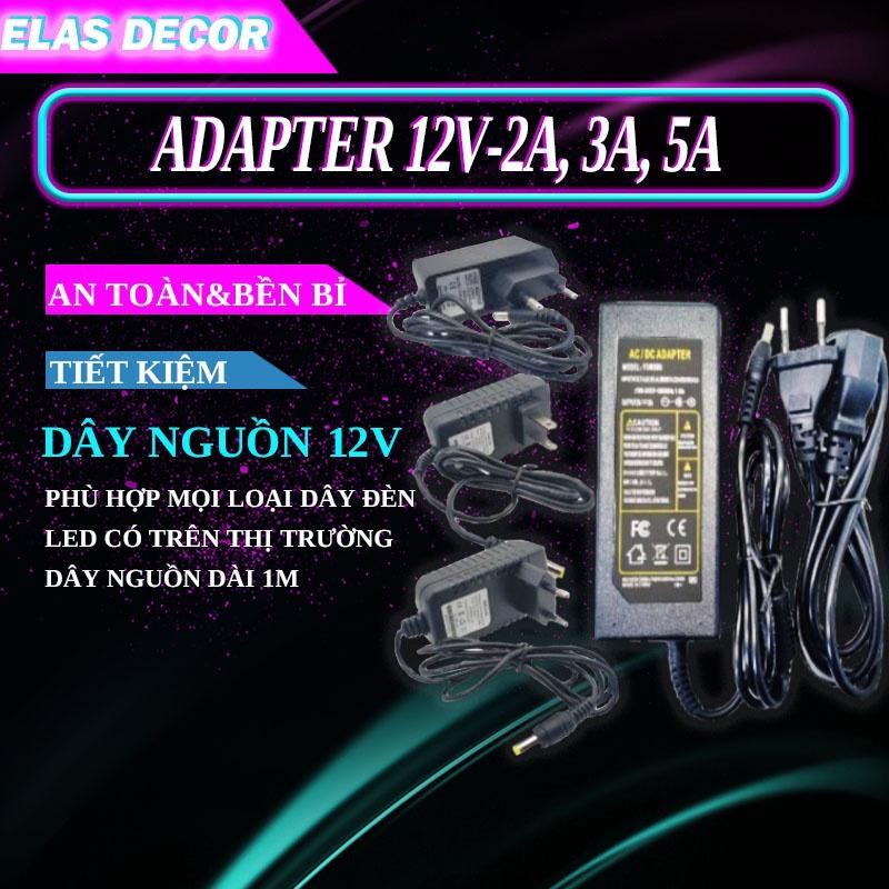 Bộ Adapter 12V-5A , Bộ Adapter Chuyển Đổi Nguồn 12V-5A (DC) (Đen),Nguồn 12V 5A Adapter Led Dán, Nguồn Led Dây