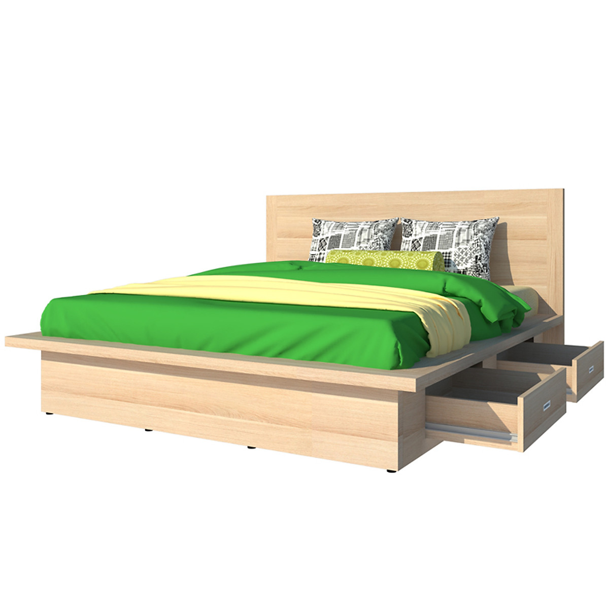 Giường ngủ 2 hộc kéo Tundo 140cm x 200cm