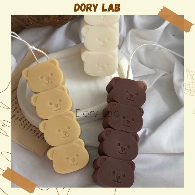 Nến Thơm Cây Hình Gấu Cute Nhiều Màu Sắc, Phụ Kiện Trang Trí - Dory Lab