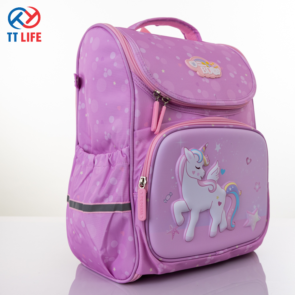 Balo chống gù TT LIFE 110-7 - màu hồng Ngựa Pony