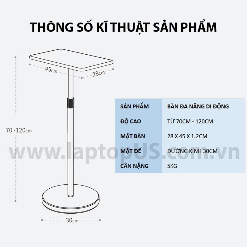 Bàn Làm Việc Di Động Đa Năng Điều Chỉnh Độ Cao