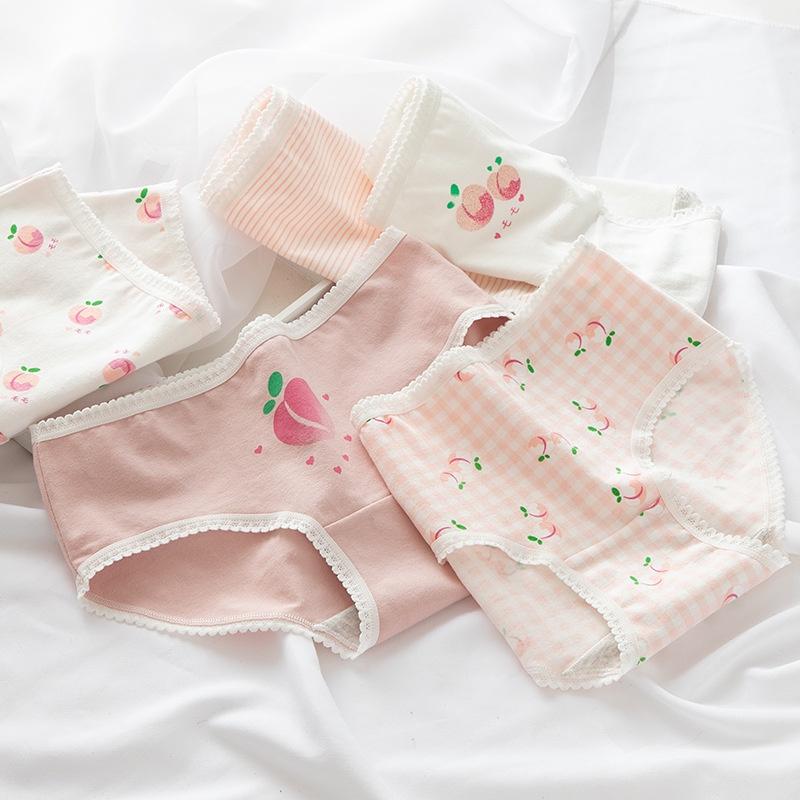 Quần Lót Nữ Cotton Hình Trái Đào Ngang Eo . Hàng Loại Đẹp.