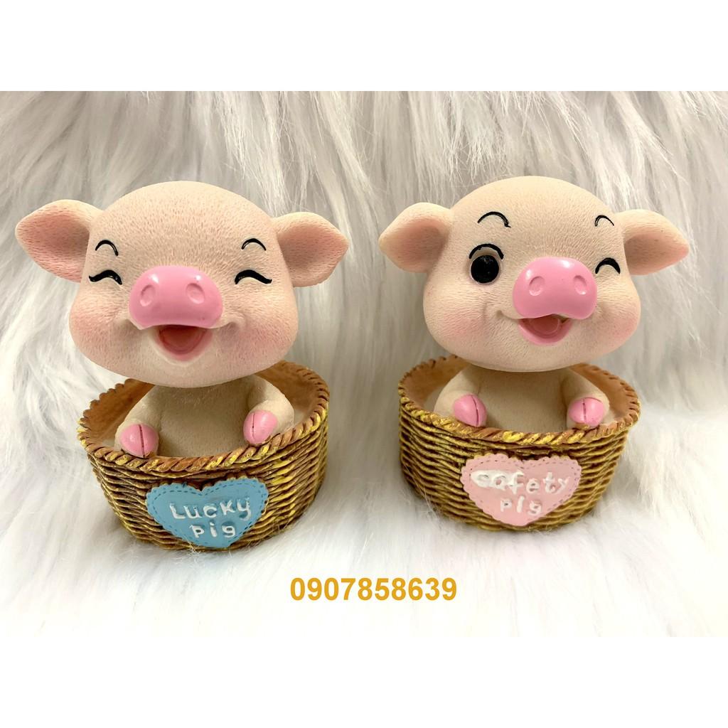 Tượng Heo - Lợn May Mắn Siêu dễ thương ( Lucky Pig và Safety Pig)