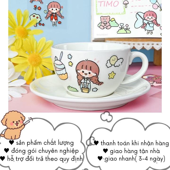 Set 100 sticker cute trang trí sổ tay cô gái 7,5cm x 7,5cm PET chống nước ST32