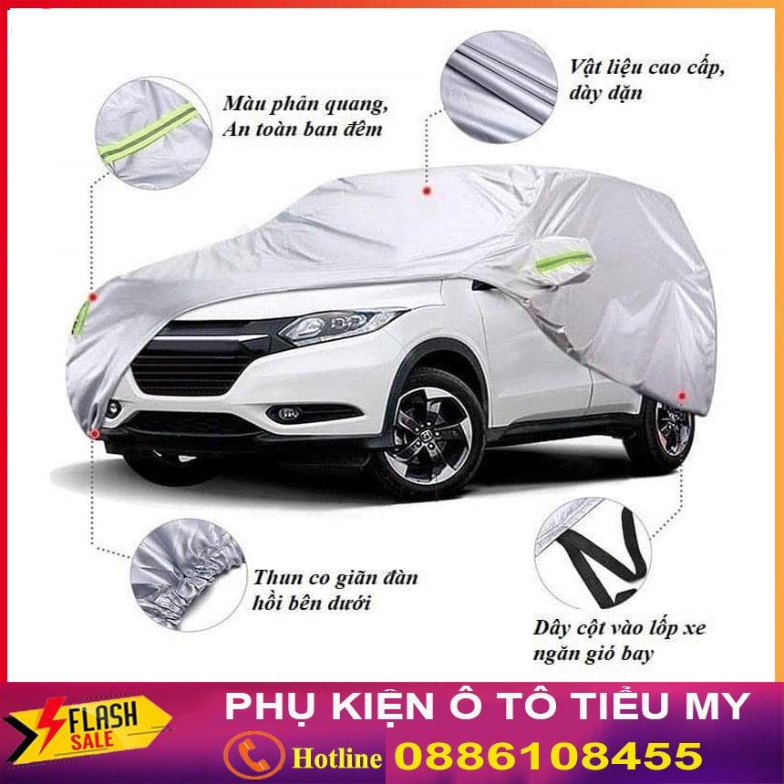 Bạt Phủ Ô Tô VINFAST FADIL, LUX A 2.0, LUX SA 2.0, Chất Liệu Bạt Tráng Nhôm 3 lớp,  có phản quang