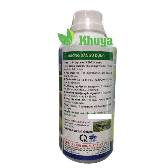 Phân bón vi lượng YMC Chelate Fulvic Amino 500ml Tẩy ghẻ và Bóng trái