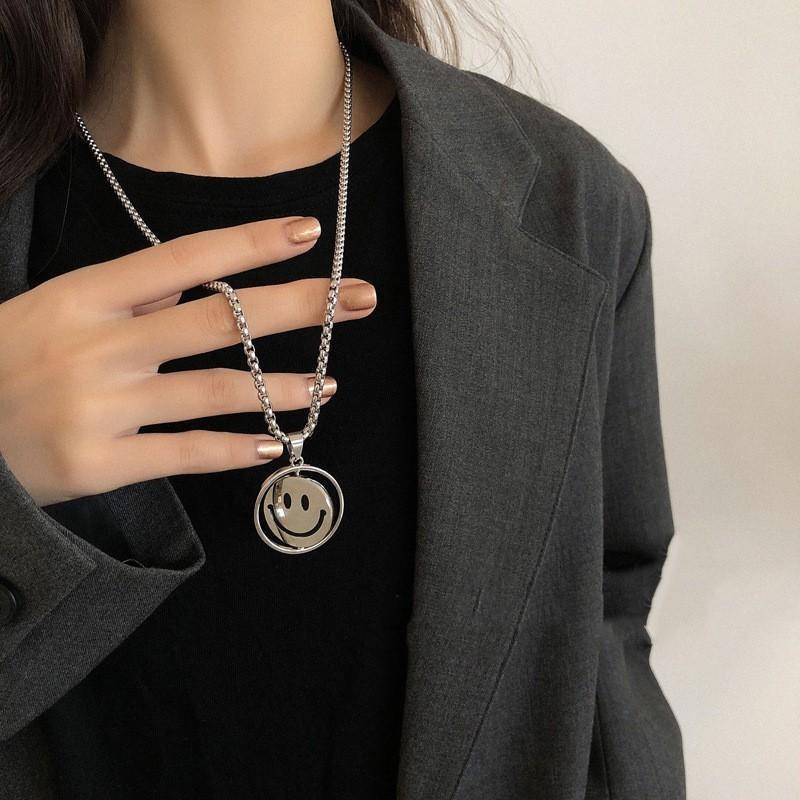 Dây chuyền nam nữ trở mặt vui buồn trangsucpt thời trang rẻ đẹp dây chuyền mặt cười PTDCNA195