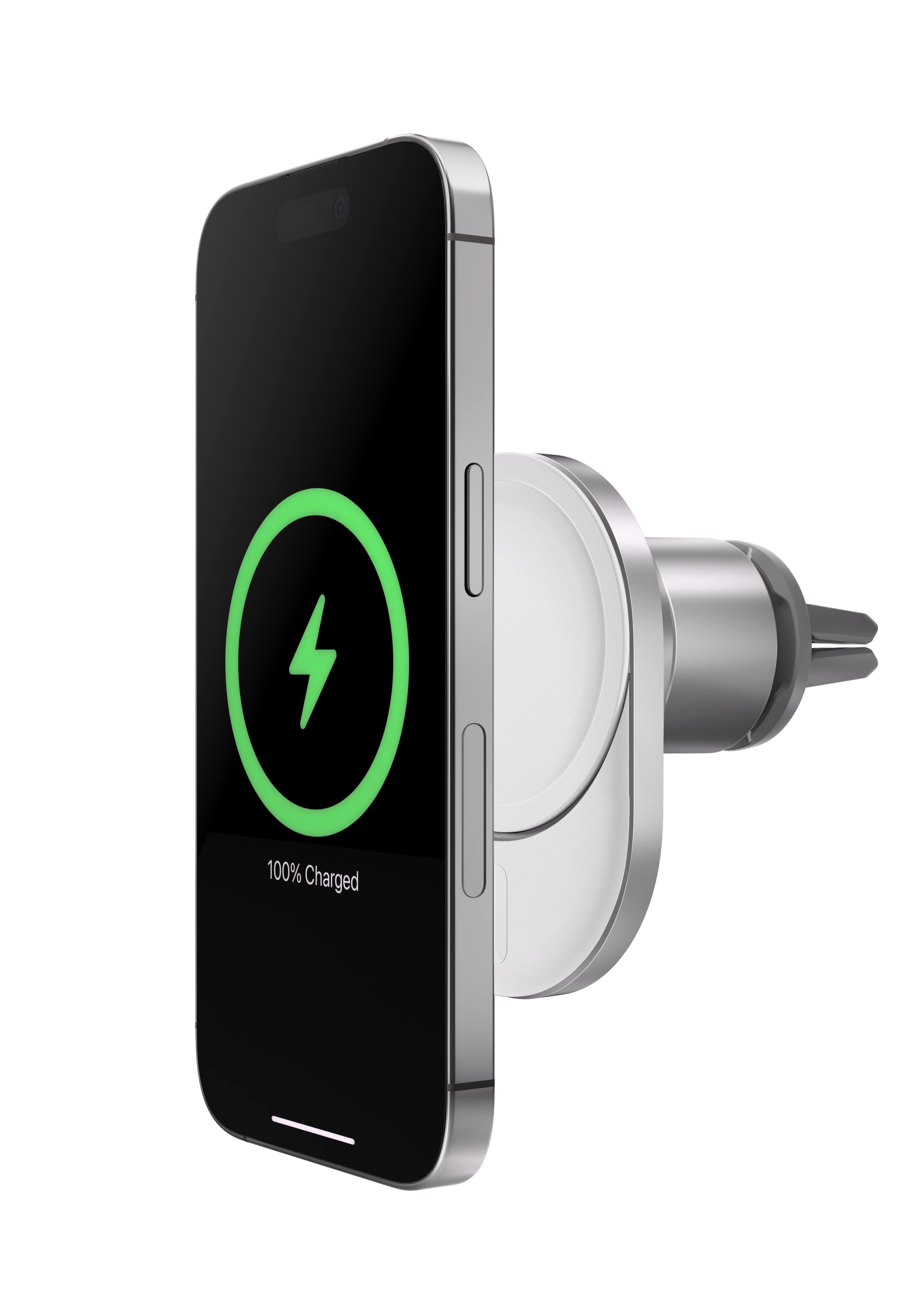 Giá đỡ iPhone BOOSTCHARGE PRO Belkin cho xe hơi, sạc không dây Mag-Safe 15W - Hàng Chính Hãng - Bảo hành 2 năm - WIC008bt