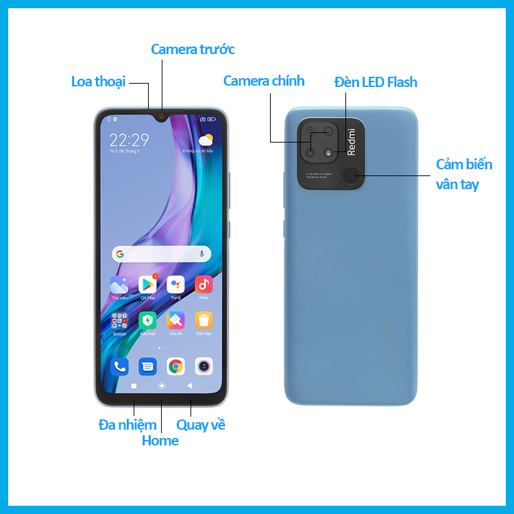 Điện thoại Xiaomi Redmi 10C - Hàng chính hãng