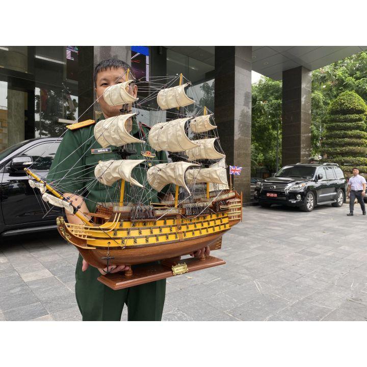 Mô Hình Thuyền Chiến Anh HMS VICTORY Dài 100cm Gỗ Muồng Sang Trọng Cao Cấp