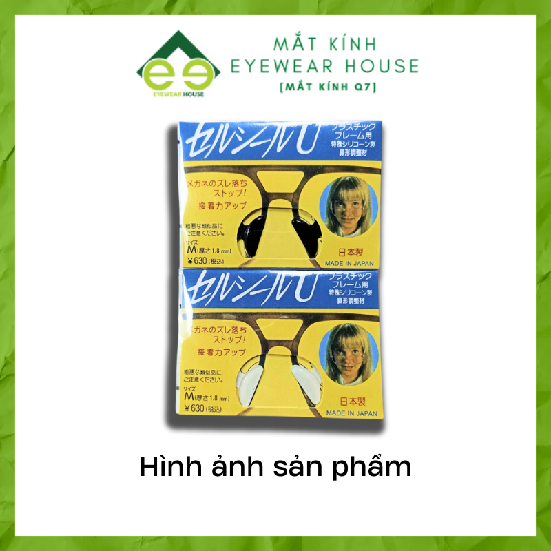 [1 cặp] Đệm Mũi Dán Mắt Kính Bằng Silicon Chống Trượt Hàng Nhật