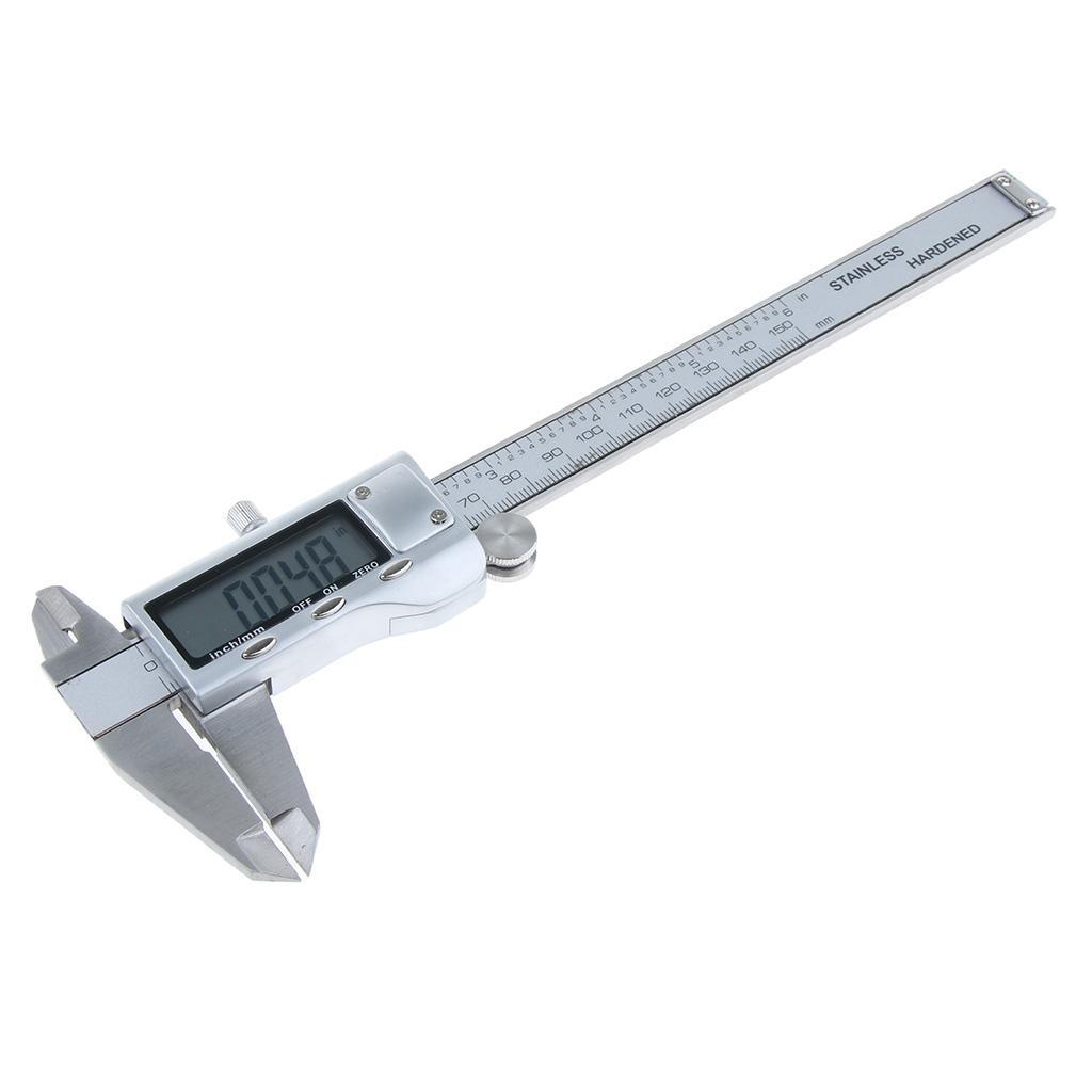 LCD Electronic Digital Vernier Caliper Gauge Micrometer Inch/Metric 0-150mm/0-6''