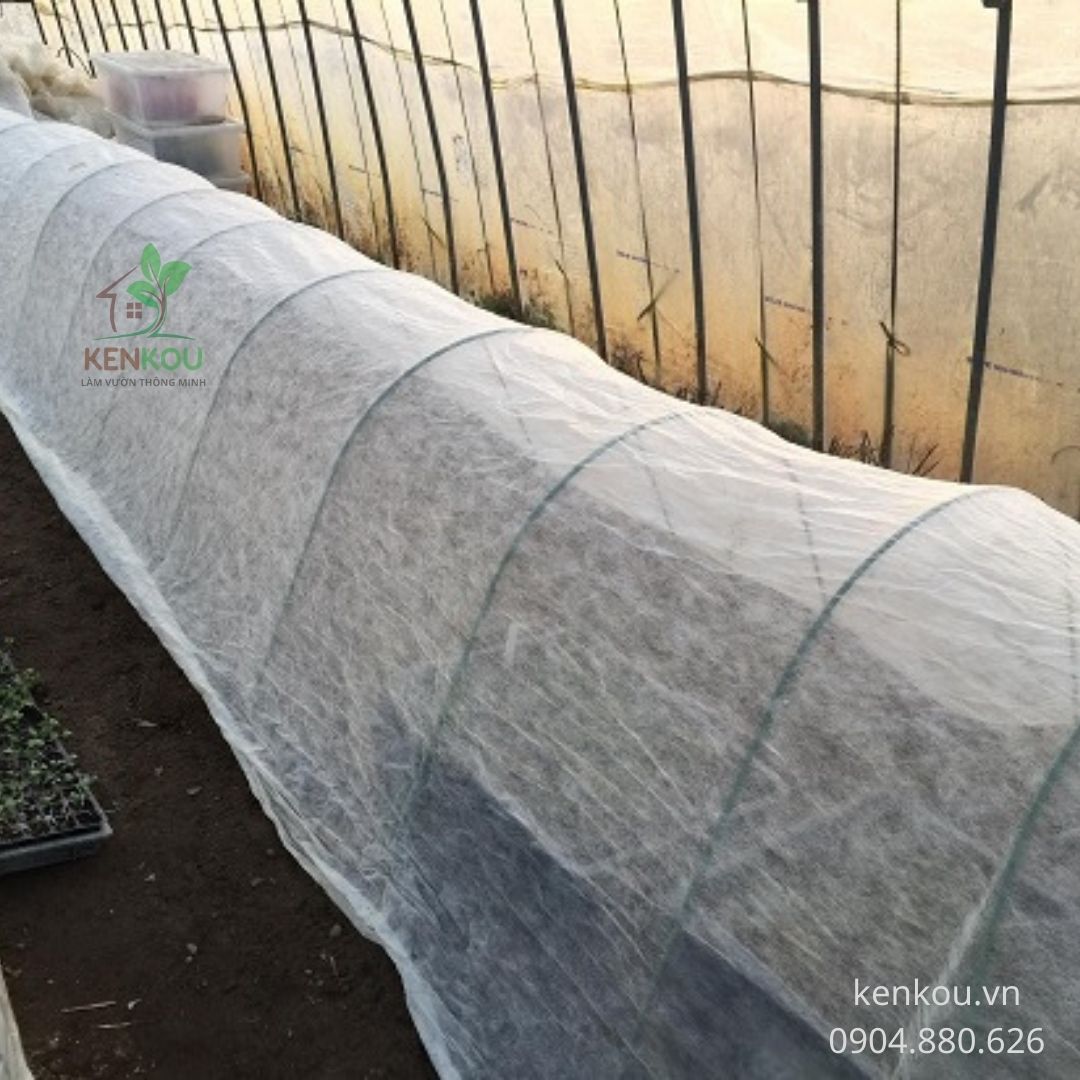 Vòm luống trồng rau Combo 15 vòm 1.2m Hàng Chính Hãng DAIM Nhật Bản Lõi thép bọc nhựa phủ nylon, lưới, vải không dệt cho luống rau