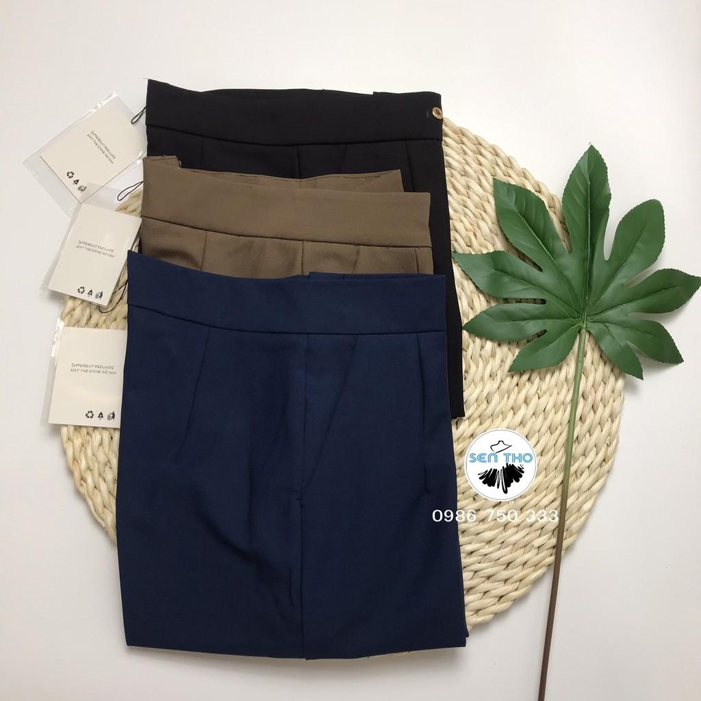 Quần Baggy Nữ Đai Tròn Đẹp, Có Cúc Bấm, Quần Công Sở Form Dáng Chuẩn, Chất Vải Cao Cấp