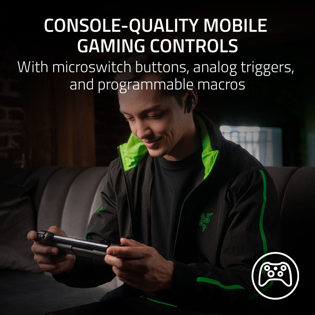 Razer Kishi V2 USB C - Tay Cầm Chơi Game Dành Cho iPhone và Android - Hàng chính hãng