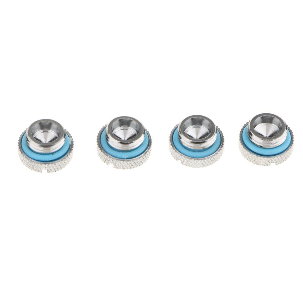 8Piece Silver Chrome Water Cooling G1/4'' Plug Water Stop for Water Cooling