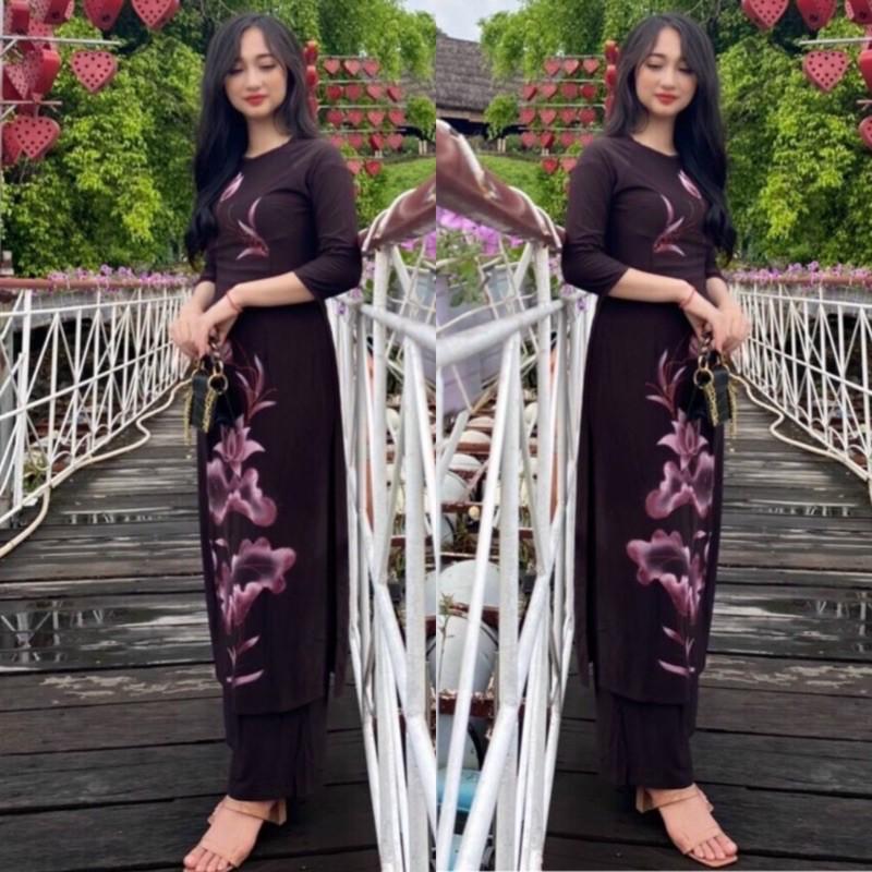 Đồ Lam Đi Chùa # Áo Dài Vải Thun # Quần Áo Nữ # Đồ Bộ Nữ