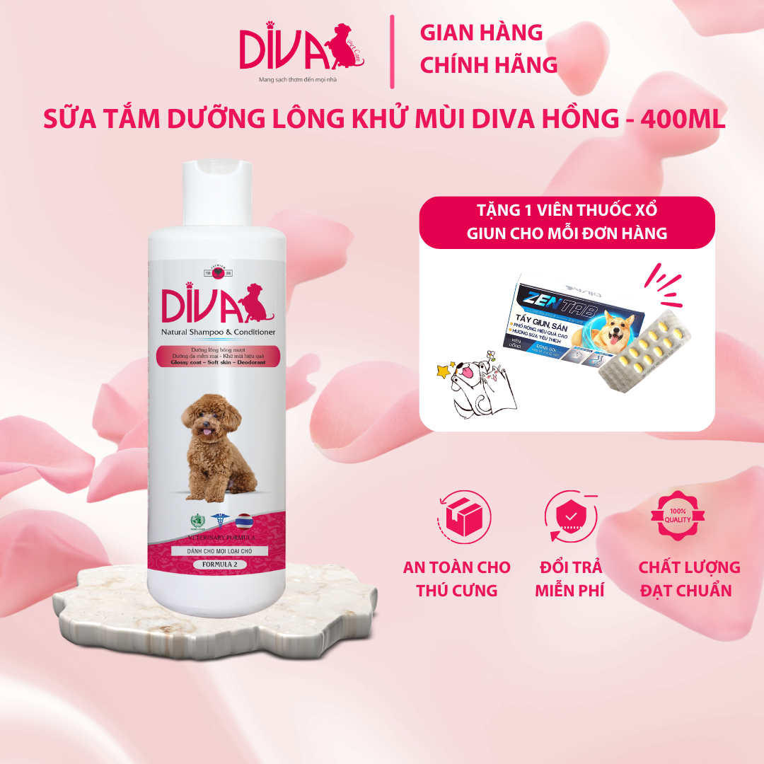 Sữa Tắm Dưỡng Ẩm DIVA Formula 2 New (400ml)