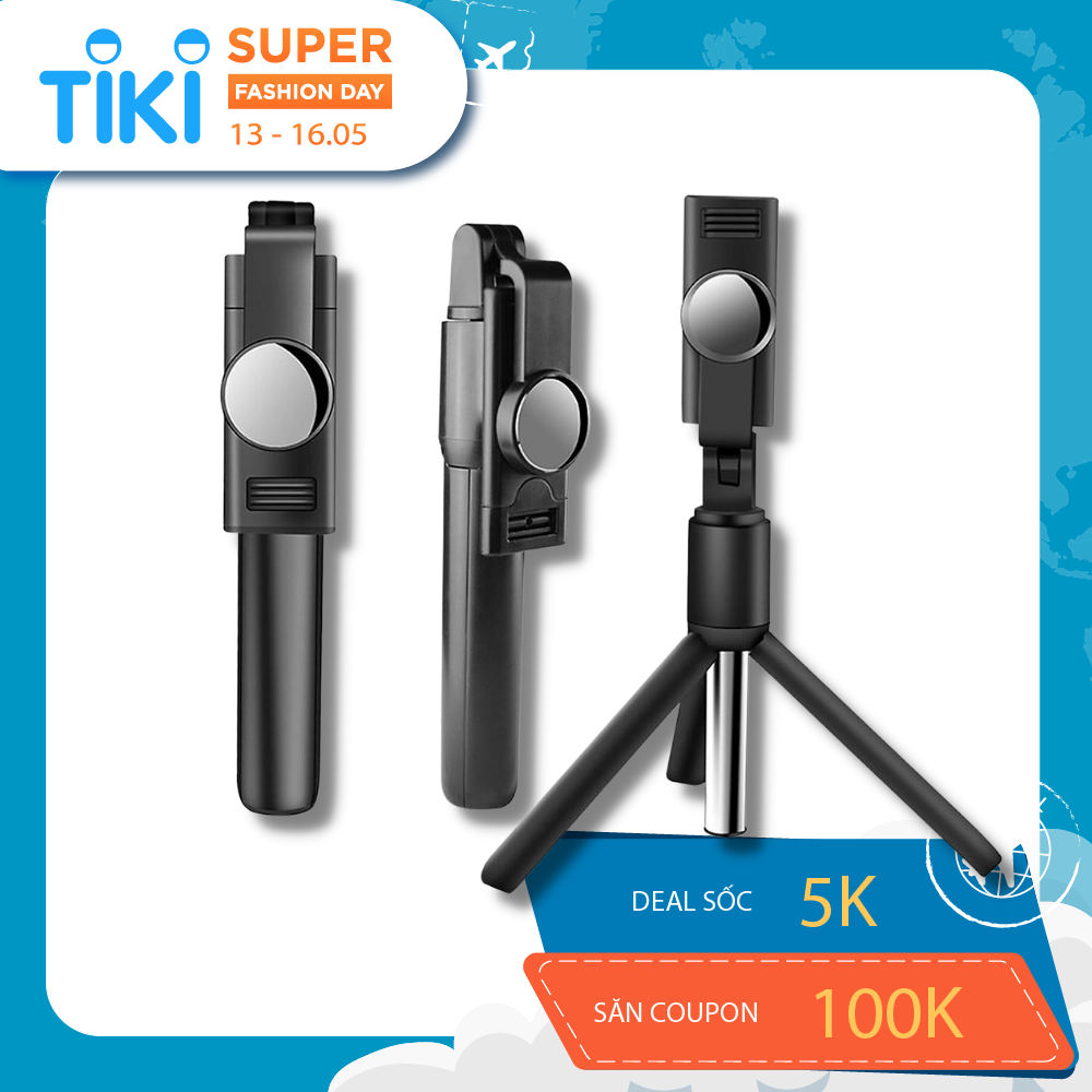 Gậy Chụp Ảnh Tự Sướng Selfie, Tripod K10 Kết Nối Bluetooth (Có Gương) Cao Cấp - DT072