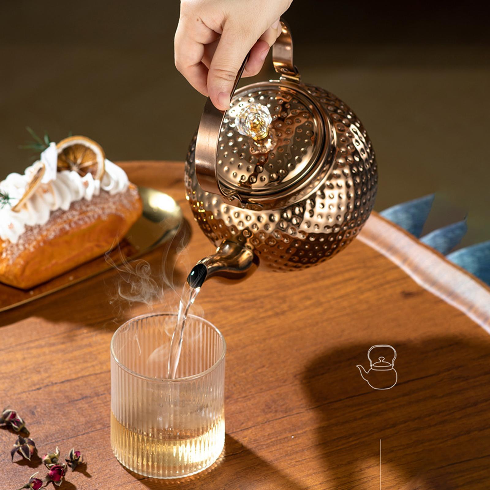 Stovetop Tea Kettle Stainless Steel Teapot with Infuser for picnic Gift