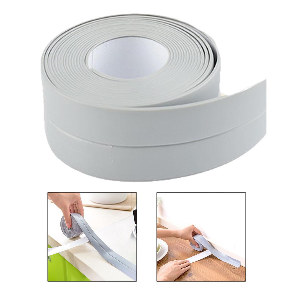 2x 3.2M Waterproof Sealing Tape Sealant Trim Bathroom Bathtub Toilet Repair