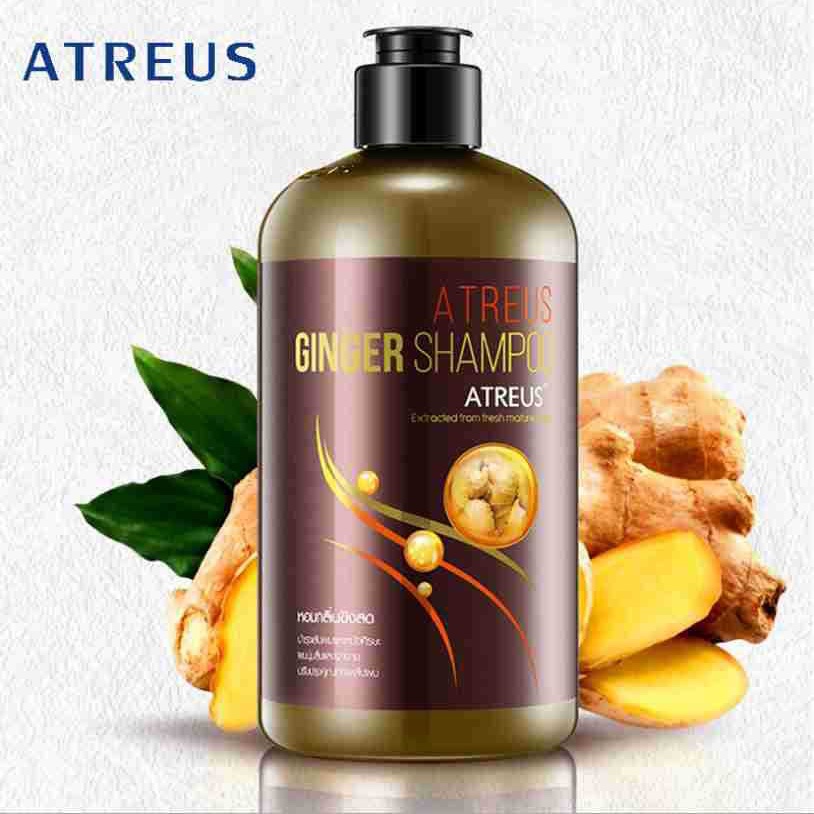 Dầu gội gừng ATREUS Thái Lan 400ml chăm sóc tóc mềm mượt, kiểm soát gàu