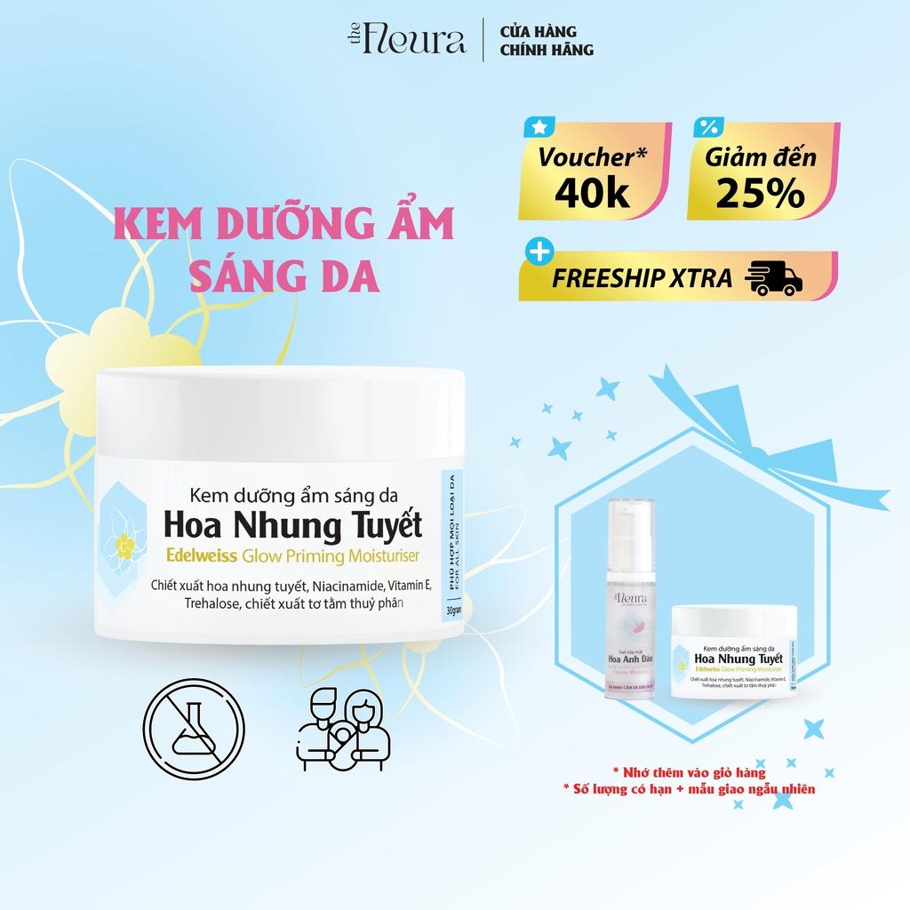 Kem Dưỡng Ẩm Sáng Da Cho Da Dầu Mụn Nhạy Cảm, Giảm Đốm Nâu Trên Da, Dưỡng Da Mềm Mịn, Cải Thiện Lỗ Chân Lông The Fleura