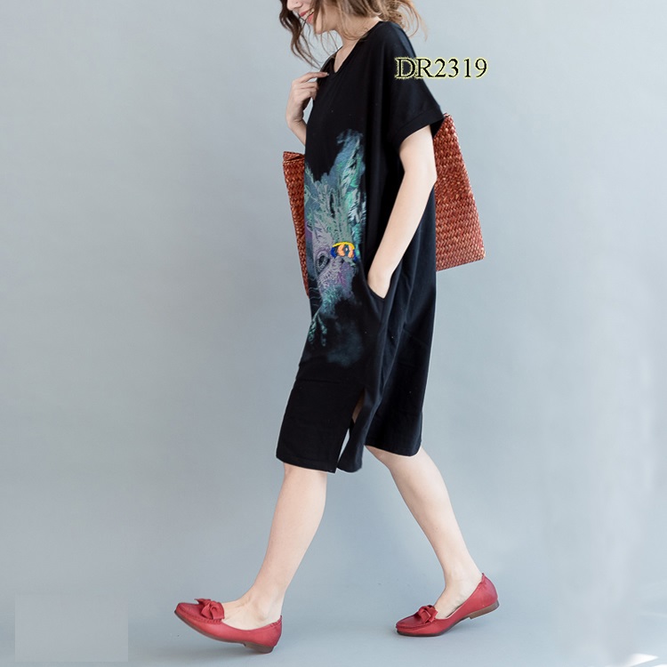 ĐẦM BẦU REN HÀNG QC CAO CẤP DÁNG XUÔNG DR2392