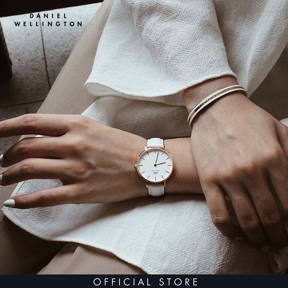 Đồng hồ Nữ Daniel Wellington dây da - Petite Bondi mặt