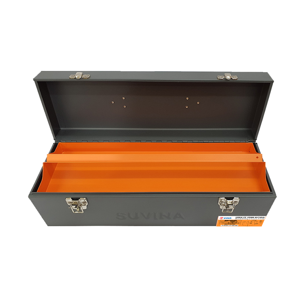 Hộp Đựng Dụng Cụ 1 Tầng 1 Khay SU500-1T, KT 50x19x18cm, Chất Liệu Hợp Kim Thép, Màu ghi đậm, Tay Cầm Tiện Dụng, Sơn Mạ Tĩnh Điện, Có Khóa An Toàn, chống ăn mòn
