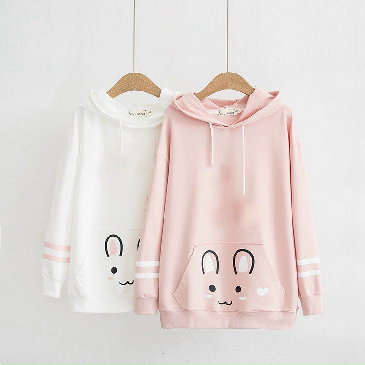 Áo hoodie nữ nỉ họa tiết cao cấp DT5