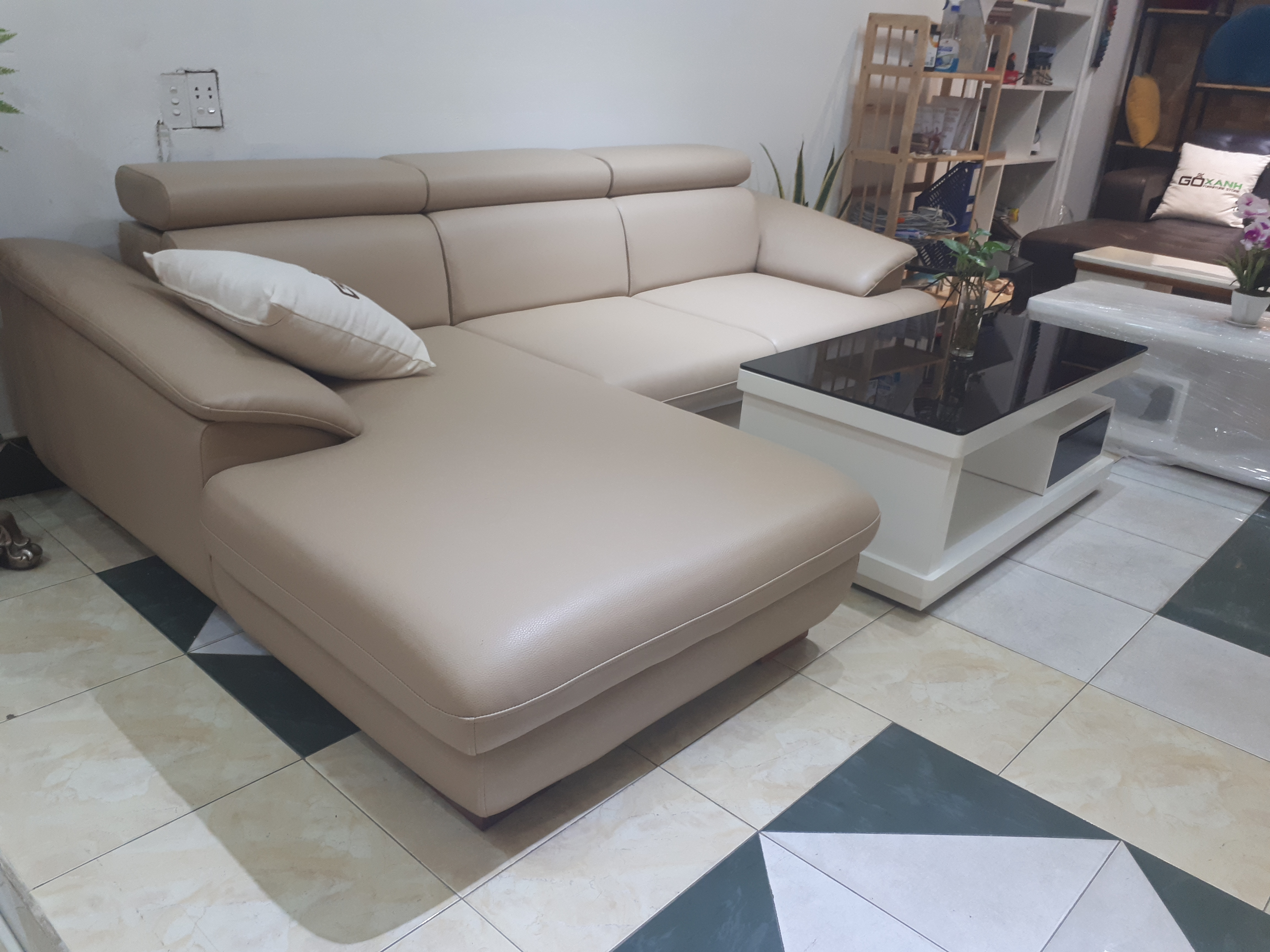 Bộ Sofa Cao Cấp Mini Chung Cư - Ghế salon Đẹp Sang Trọng - Góc L Phải