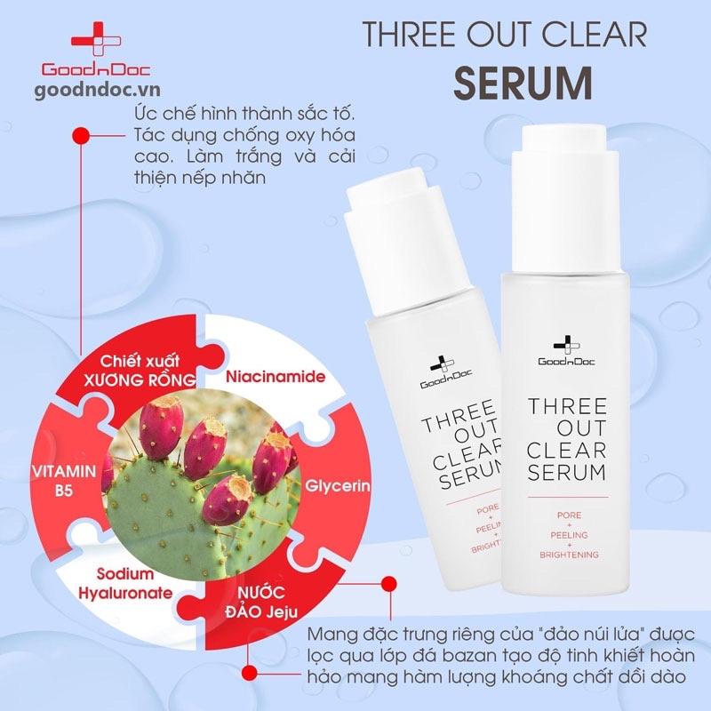TONER GOODNDOC THREE OUT CLEAR se khít lỗ chân lông kiểm soát bã nhờn cân bằng độ PH cho da