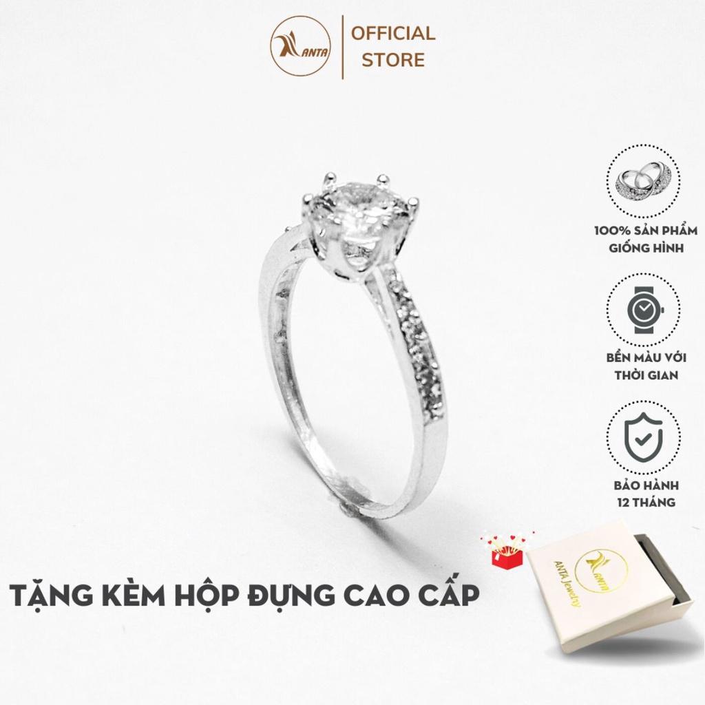 Nhẫn bạc nữ ATJ9037 nhẫn nữ 1 hàng đá ANTA Jewelry