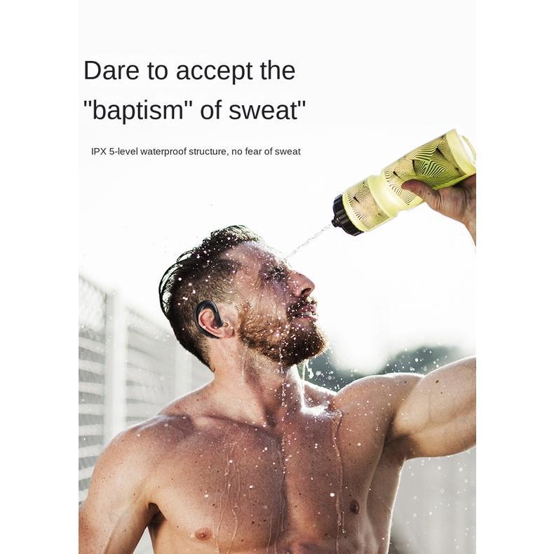 Tai Nghe Bluetooth Không Dây Gắn Tai Kiểu Dáng Thể Thao Cho Điện Thoại Di Động