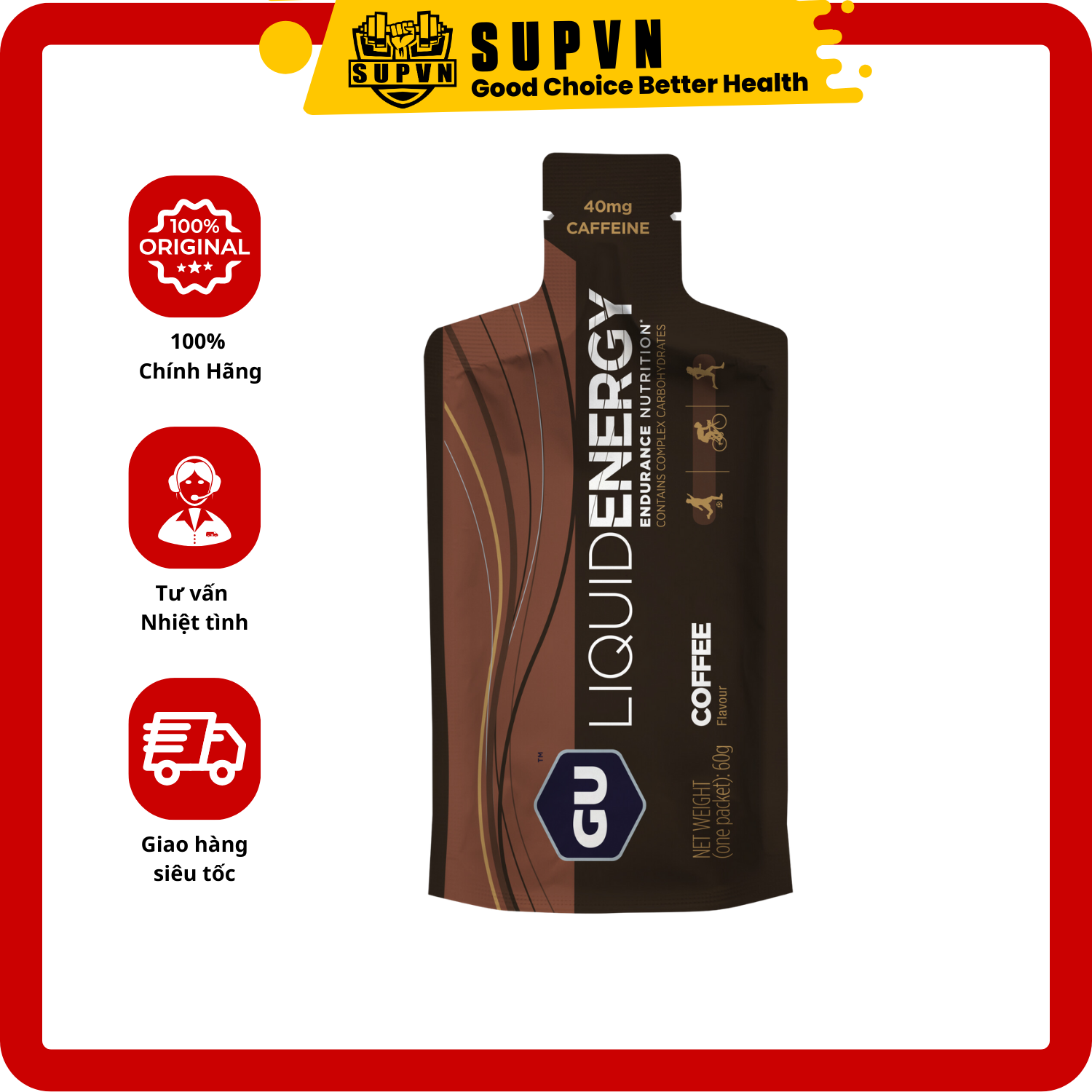 Liquid Gel Gu Energy 60g Gel Năng Lượng Dạng Nước Cung Cấp Thêm Carb Và Dễ Hấp Thu