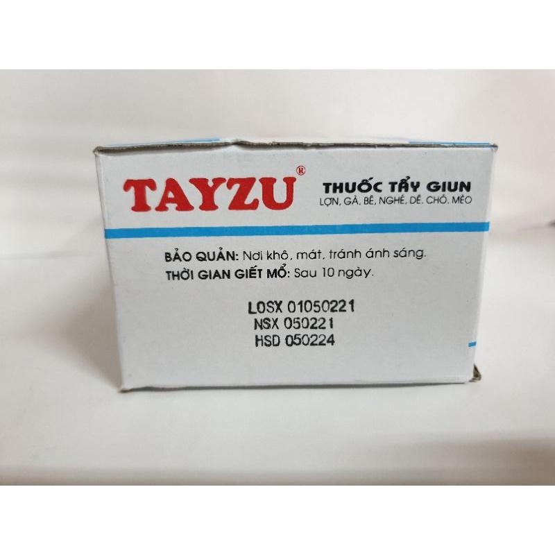 1 hộp 40 gói tayzu xanh hỗ trợ gi.un vật nuôi