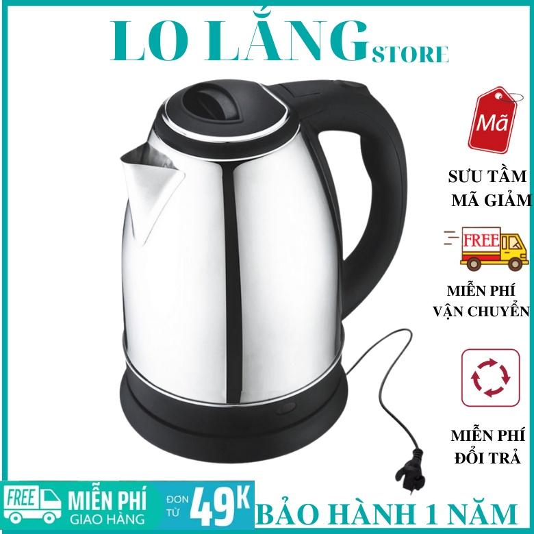 [TIẾT KIỆM ĐIỆN] Ấm đun nước siêu tốc Dung Tích1.8L, Công Suất 1500W, Thân Ấm Inox 304, Đế Tiếp Điện Xoay 360 Độ, T