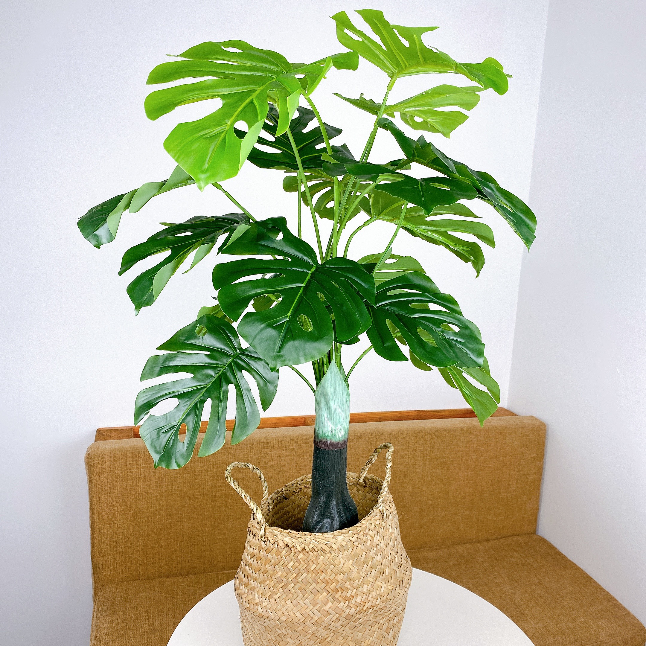 Cây Giả Cây Lá Rùa Xẻ Monstera 85cm