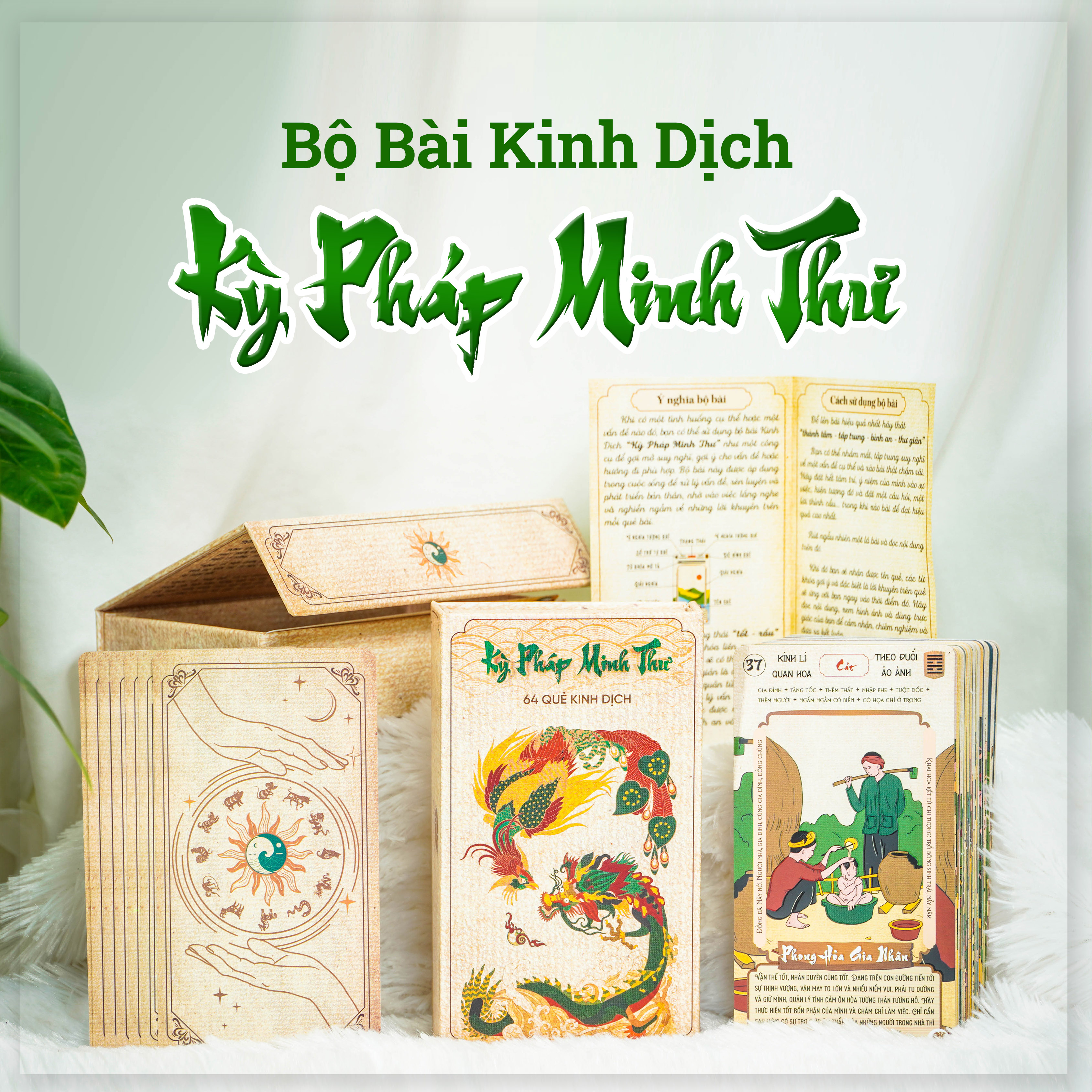 Bộ Bài Kinh Dịch, 64 Quẻ Kinh Dịch - Kỳ Pháp Minh Thư 64 Lá