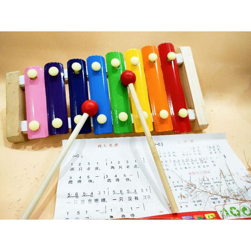 Đàn gỗ 8 thanh Xylophone cho bé