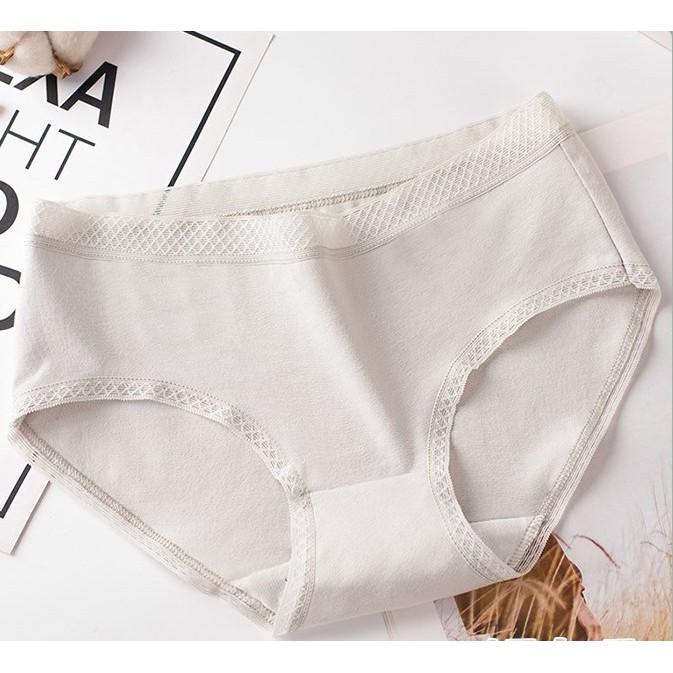 Quần lót cotton 365 cạp vừa, co giãn không bị hằn kháng khuẩn chống HPV QC02