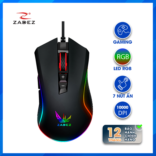 CHUỘT GAMING CAO CẤP ZADEZ GT-615PM - HÀNG CHÍNH HÃNG