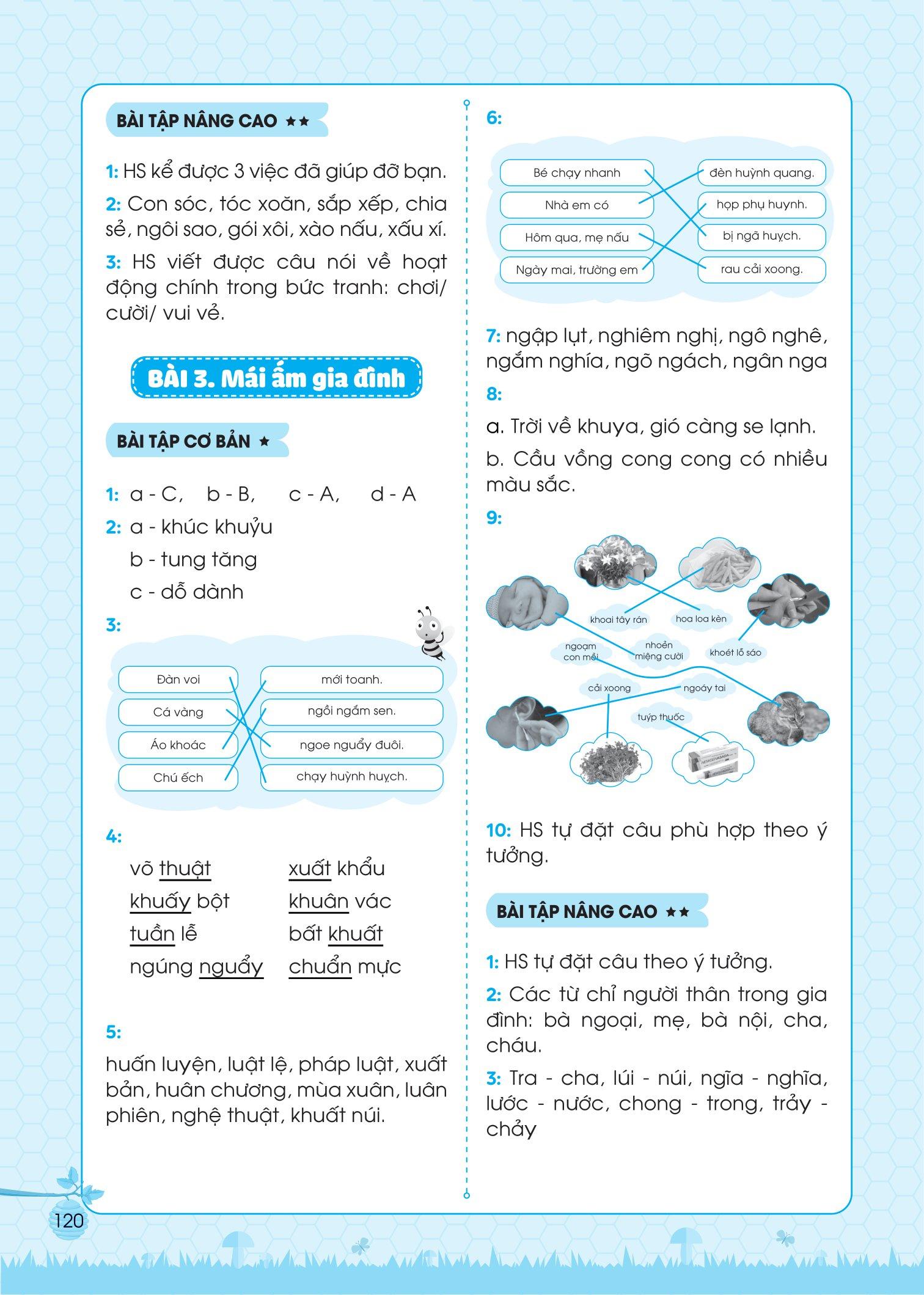 Bài Tập Bổ Trợ Tiếng Việt Cơ Bản Và Nâng Cao Lớp 1 - Tập 2