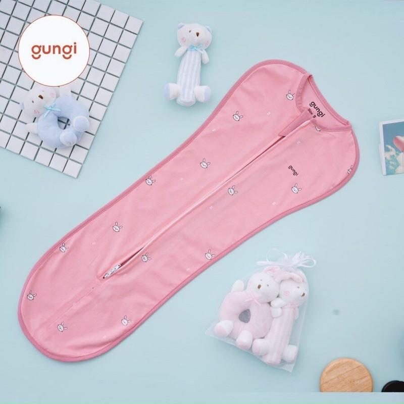 Nhộng Chũn , Túi Ngủ Chống Giật Mình GUNGI Infant Breezy Giúp Bé Ngủ Ngon, Sâu Giấc